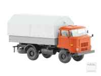 Hädl 121073-11 - TT - IFA L60 Allradantrieb, Ballonräder, Pritsche/Trapezplane, Verkehrsrot